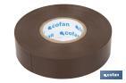 Insulating tape 180 microns | Brown | Resistant to voltage, heat and different acids and alkaline materials - Cofan