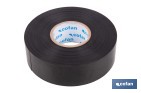 Cinta aislante negra de PVC 180 micras de alta resistencia eléctrica y térmica | Ideal para cables, automoción y bricolaje - Cofan