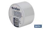 Insulating tape 130 microns | White | Resistant to voltage, heat and different acids and alkaline materials - Cofan