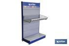 BASKET WITH ENDS FOR DISPLAY 1000X480MM + PRICE HOLDER - Cofan