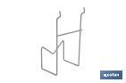 Angle grinder rack | Lightweight and adaptable design | Light grey | Suitable for Cofan display stand | Size: 110 x 80 x 200mm - Cofan