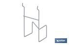 Angle grinder rack | Lightweight and adaptable design | Light grey | Suitable for Cofan display stand | Size: 110 x 80 x 200mm - Cofan