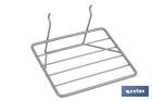 Saw rack | Lightweight and functional design | Ideal for display stands | Light grey | Size: 200 x 180 x 140mm - Cofan