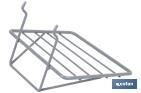 Saw rack | Lightweight and functional design | Ideal for display stands | Light grey | Size: 200 x 180 x 140mm - Cofan