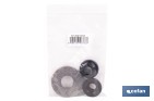 Kit de arandelas y adaptadores de rosca 1/2"-3/4" | Adecuado para bandeja metálica para exposición de grifería - Cofan