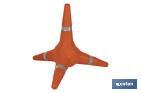 Tetrapod Reflective Traffic Cone 380mm - Cofan