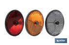 ROUND RETROREFLECTORS WITH SCREW FOR FIXING ON VEHICLES | AVAILABLE IN 3 COLOURS AND 2 DIFFERENT SIZES