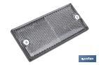 Catadióptrico rectangular con tornillos para fijar a vehículos | Producto homologado | Medidas: 106 x 50 mm | Disponible en 3 colores - Cofan