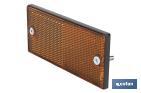 Catadióptrico rectangular con tornillos para fijar a vehículos | Producto homologado | Medidas: 106 x 50 mm | Disponible en 3 colores - Cofan