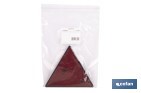 Catadióptrico triangular con agujero | Producto homologado | Disponible con o sin tornillos | Medidas: 155 x 137 mm - Cofan