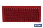 Catadióptrico Rectangular Autoadhesivo | Colores: ámbar y rojo | Medidas: 79 x 35 mm - Cofan