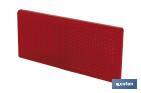 Catadióptrico Rectangular Autoadhesivo | Colores: ámbar y rojo | Medidas: 79 x 35 mm - Cofan