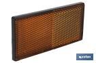 Catadióptrico rectangular con adhesivo para poner en vehículos | Medidas: 106 x 50 mm | Disponible en 3 colores - Cofan