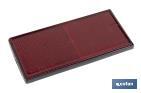 Catadióptrico rectangular con adhesivo para poner en vehículos | Medidas: 106 x 50 mm | Disponible en 3 colores - Cofan