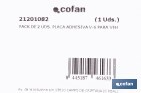 Pack de 2 señales adhesivas V6 para vehículos largos | Señalización homologada | Fácil de instalar | Alta visibilidad | Medidas: 56,5 x 19,5 cm - Cofan