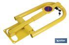 Barrière de blocage pour parking avec serrure intégrée | Barrière de parking de couleur jaune - Cofan