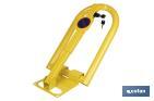 Barrière de blocage pour parking avec serrure intégrée | Barrière de parking de couleur jaune - Cofan