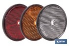 CATADIÓPTRICOS REDONDOS SIN TORNILLO | PRODUCTO HOMOLOGADO | DIÁMETRO: 60 MM | TORNILLO NO INCLUIDO | DISPONIBLES EN 3 COLORES DIFERENTES