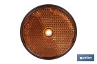 Round reflectors without screw | Approved product | Diameter: 60 mm | Screw not included | Available in 3 different colours - Cofan
