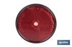 Round reflectors without screw | Adhesive backing | Approved product | Diameter: 60 mm | Available in 3 different colours - Cofan