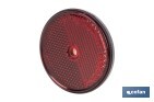 Round reflectors without screw | Adhesive backing | Approved product | Diameter: 60 mm | Available in 3 different colours - Cofan