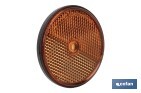 Round reflectors without screw | Adhesive backing | Approved product | Diameter: 60 mm | Available in 3 different colours - Cofan