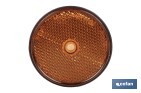 Round reflectors without screw | Adhesive backing | Approved product | Diameter: 60 mm | Available in 3 different colours - Cofan