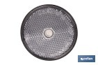 Round reflectors without screw | Adhesive backing | Approved product | Diameter: 60 mm | Available in 3 different colours - Cofan