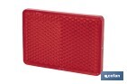 Adhesive rectangular reflector | Approved product | Available in 3 different colours | Size: 56 x 39 mm - Cofan