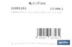 Adhesive rectangular reflector | Approved product | Available in 3 different colours | Size: 56 x 39 mm - Cofan