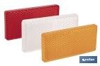 CATADIÓPTRICO RECTANGULAR ADHESIVO | PRODUCTO HOMOLOGADO | DISPONIBLE EN 3 COLORES DIFERENTES | MEDIDAS: 71 X 35 MM