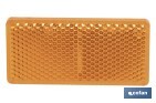 Adhesive rectangular reflector | Approved product | Available in 3 different colours | Size: 71 x 35 mm - Cofan