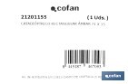 Adhesive rectangular reflector | Approved product | Available in 3 different colours | Size: 71 x 35 mm - Cofan