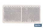 Adhesive rectangular reflector | Approved product | Available in 3 different colours | Size: 71 x 35 mm - Cofan