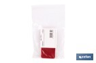 Adhesive rectangular reflector | Approved product | Available in 3 different colours | Size: 94 x 44 mm - Cofan