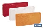 CATADIÓPTRICO RECTANGULAR ADHESIVO | PRODUCTO HOMOLOGADO | DISPONIBLE EN 3 COLORES DIFERENTES | MEDIDAS: 94 X 44 MM