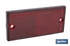 Rectangular reflector with holes | Screws not included | Approved product | Available in 3 different colours | Size: 106 x 50 mm - Cofan