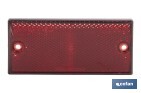 Rectangular reflector with holes | Screws not included | Approved product | Available in 3 different colours | Size: 106 x 50 mm - Cofan