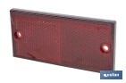Rectangular reflector with holes | Screws not included | Approved product | Available in 3 different colours | Size: 106 x 50 mm - Cofan