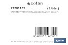 Rectangular reflector with holes | Screws not included | Approved product | Available in 3 different colours | Size: 106 x 50 mm - Cofan