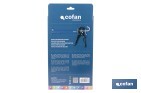 Pistolet à silicone professionnel | Pistolet pour scellant en aluminium | Pour cartouches de 310 ml - Cofan