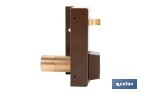 Cerradura de sobreponer de derecha | Adaptable al modelo 56A | Cilindro de Ø25 mm | Incluye 3 llaves | Disponible en dos medidas diferentes - Cofan