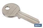 MECHANICAL CUT KEY BLANK | COPY OF KEY FOR ROLLER SHUTTER LOCKS | PACK OF 5 KEY BLANKS