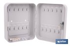 Armario metálico para llaves con cerradura | Incluye 2 llaves y kit de fijación | Disponible para 20, 40, 60 y 80 llaves - Cofan