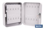 Armario metálico para llaves con cerradura | Incluye 2 llaves y kit de fijación | Disponible para 20, 40, 60 y 80 llaves - Cofan