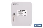 Armario metálico para llaves con cerradura | Incluye 2 llaves y kit de fijación | Disponible para 20, 40, 60 y 80 llaves - Cofan