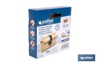 Cilindro de Seguridad de perfil europeo con llaves iguales (serie AAA) | Disponible en acabado latón con varias medidas disponibles - Cofan