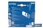 Cilindro de Seguridad de perfil europeo en acabado níquel | Varias medidas disponibles - Cofan