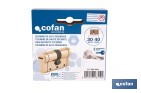 Cilindro de alta seguridad de perfil europeo con acabado en latón | Disponible en diferentes medidas - Cofan