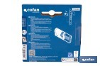 Cilindro Alta Seguridad de perfil europeo en acabado níquel | Varias medidas disponibles - Cofan